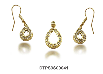 Gold Plated | CZ Studded Pendant Sets